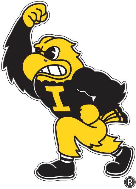 Iowa Hawkeyes 2002-Pres Mascot Logo t shirts DIY iron ons
